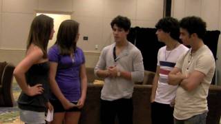 Jonas Brothers Interview PART 2  Katie and Karleigh VLOG [upl. by Neelyad]