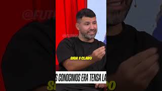 El kun Aguero contando las indicaciones de Pep Guardiola para la presion [upl. by Shaylah]