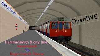 Openbve Hammersmith amp City Line Hammersmith to Kings Cross St Pancras [upl. by Uamak]