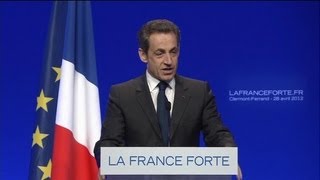 DSK sinvite dans le meeting de Sarkozy Ã ClermontFerrand [upl. by Ogir582]