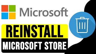 How to UNINSTALL and REINSTALL MICROSOFT STORE in WINDOWS 10  2024  Fix Microsoft Store Issues [upl. by Kaylee31]