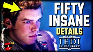 50 INSANE DETAILS in Star Wars Jedi Fallen Order [upl. by Dorise]