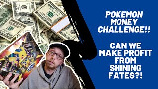 Pokemon Money Challenge Can we Make Profit From A Pikachu V Shining Fates Box [upl. by Norramic676]