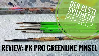 Review  neuer Synthetik Pinsel von PKPro Greenline [upl. by Yael]