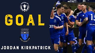 GOAL  Jordan Kirkpatrick  Darvel v Aberdeen  Scottish Cup Fourth Round [upl. by Dressler]