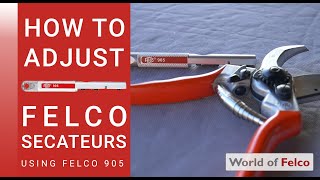 Felco 905 Adjustment and Sharpening Tool [upl. by Petrie]