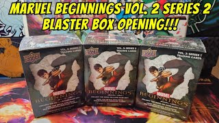 Opening 3 Marvel Beginnings Vol2 Series 2 Blaster Boxes Lets Go [upl. by Nadruoj]