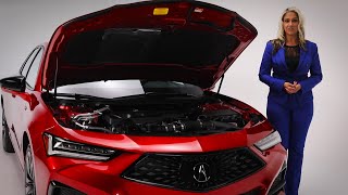 2021 Acura TLX ASpec Walkaround amp Features [upl. by Jo-Ann233]