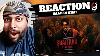 Shaitaan Theme Song  Shaitaan  Ajay Devgn R Madhavan Jyotika  Amit T  REACTION BY RG [upl. by Gylys]