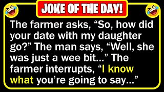 🤣 BEST JOKE OF THE DAY  A man meets a farmer who has three stunning  Funny Clean Jokes [upl. by Prunella639]