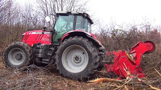 Red Beast 🟥⚙💨🚜🟥 Massey Ferguson 7620 Dyna VT200CPLand cleaningLa defrișat terenul 🚜💨⚙☘🌴🌵🌳 [upl. by Naiva202]