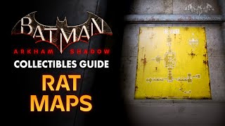 Batman Arkham Shadow  All Rat Maps Locations [upl. by Aidroc]