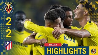 HIGHLIGHTS  Villarreal 22 Atlético  LALIGA [upl. by Rimas]