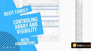 Using parameters to control array and visibility in a Revit Family [upl. by Ordnasil786]