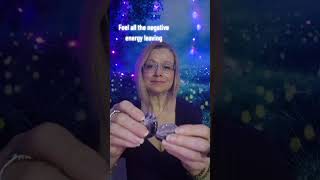 Reiki to banish negative energy Asmr amethyst crystal healing [upl. by Anirod]