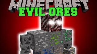 Minecraft EVIL ORES FAKE ORE MOBS BOSS DIMENSION amp MORE Mod Showcase [upl. by Aerised]