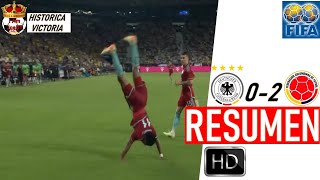 HISTORICA VICTORIA  Colombia vs Alemania 02 Resumen Completo  Partido Amistoso 2023  GOL CARACOL [upl. by Osterhus147]