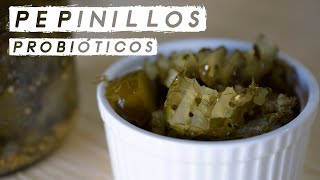 Pepinillos probióticos en salmuera Probiotic pickles sin música [upl. by Adniram829]