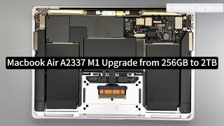 MacBook Air M1 A2337 Upgrade 256GB to 2TB SSD Transformation Massive Storage Boost amp Performance [upl. by Neelrahc]