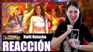 REACCIÓN a Natti Natasha cantando Ya No Te Extraño  Premio Lo Nuestro 2024 [upl. by Kearney]