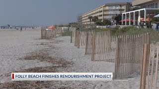 Folly Beach renourishment project finished [upl. by Lasorella624]