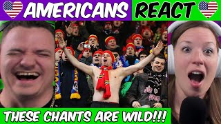 Americans React to FUNNIEST FOOTBALL CHANTS IN ENGLAND [upl. by Melisandra]