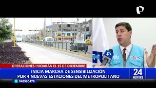 Metropolitano cambiará algunos recorridos por inicio de operaciones de la ampliación norte [upl. by Affra268]