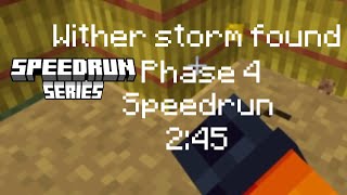 Wither storm speedrun found phase 4  245 [upl. by Habeh571]