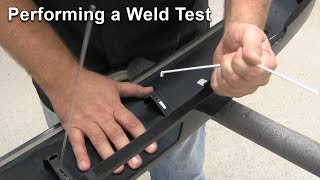 Plastic Identification Performing a Weld Test [upl. by Natsyrk]