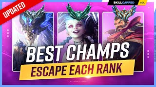 The 5 NEW BEST Champions to Climb for EVERY RANK  League of Legends [upl. by Bertle]