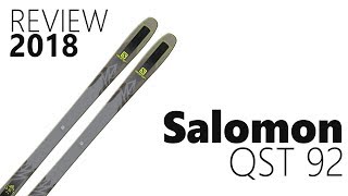 Salomon QST 92 2018 Ski Review  We Test We Know [upl. by Heiner]