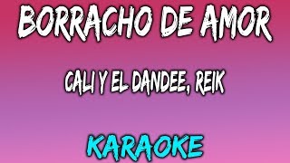 Borracho De Amor KaraokeInstrumental  Cali Y El Dandee x Reik [upl. by Siuqramed106]