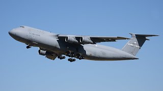 Travis C5 KC10 and C17 flyby at Capital Airshow 2010 [upl. by Htrap883]