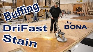 How to Buff Stain Onto a Hardwood Floor  Bona Certified Craftsman Training [upl. by Lindsy780]