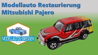 Modellauto Restaurierung 166 Mitsubishi Pajero 164 modellautosdresden [upl. by Nimar]