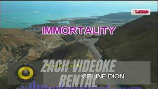 IMMORTALITY  CELINE DION KARAOKE [upl. by Stu]