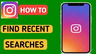 How to check recent searches on Instagram full guide [upl. by Crista]