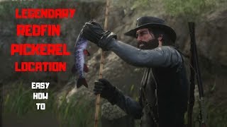 Legendary REDFIN PICKEREL Loction Easy How To RDR2 [upl. by Bowman]