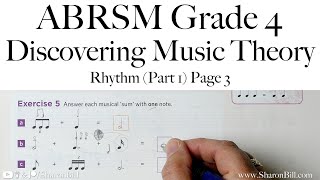 ABRSM Discovering Music Theory Grade 4 Rhythm Part 1 Page 3 with Sharon Bill [upl. by Dej]