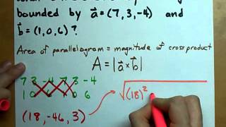 Area of a Parallelogram from Two Vectors [upl. by Korten]