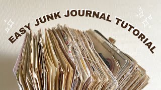 How to Make a Junk Journal  Stepbystep process amp my top tips ✨ [upl. by Sitruk]