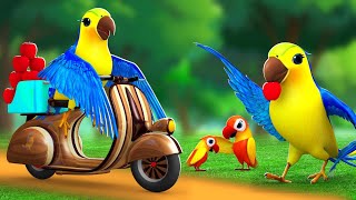 Chitti Chilakamma చిట్టి చిలకమ్మా  Parrots 3D Animation Children Telugu Rhymes  Telugu Parrot Song [upl. by Jaquiss72]