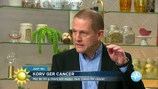 Korv kan ge cancer  så mycket bör du äta  Nyhetsmorgon TV4 [upl. by Ennoryt]