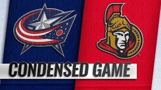 022219 Condensed Game Blue Jackets  Senators [upl. by Marcille627]