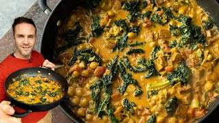 MUST TRY CHICKPEA TOFU CURRY  EASY VEGANUARY RECIPE [upl. by Guadalupe603]