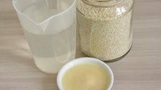 Как сделать кунжутное молоко Vegan milkSESAME SEED MILK Mleko od susama [upl. by Mylor313]