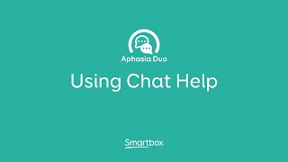 Using the Chat Help area of Aphasia Duo [upl. by Bernadine490]