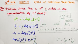 TN 10th SCIENCE Chemistry pH sums Unit 10 Book back problemssums Qn12 part1 Chemical tamil [upl. by Alrrats]