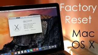 How to  Factory Reset  Hard Reset your MacBook OS X Yosemite [upl. by Arba]