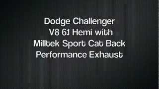 Dodge Challenger with Milltek exhaust [upl. by Sisto]